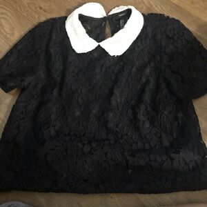 Forever 21 black lace collar